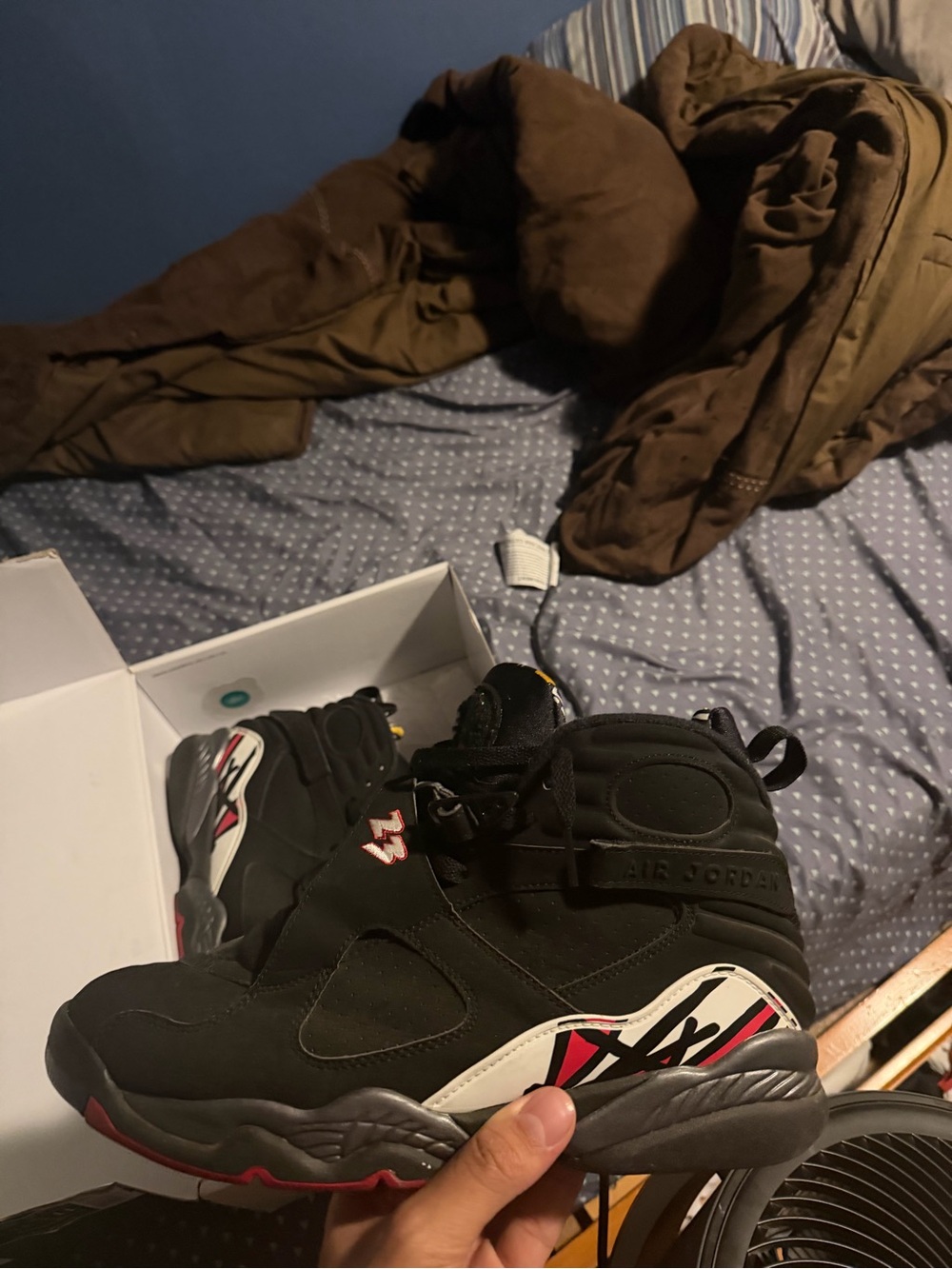 Jordan 8 Playoffs, Size 11, Great Condtion Well Preserved, Quick Shipping - Picture 2 of 4